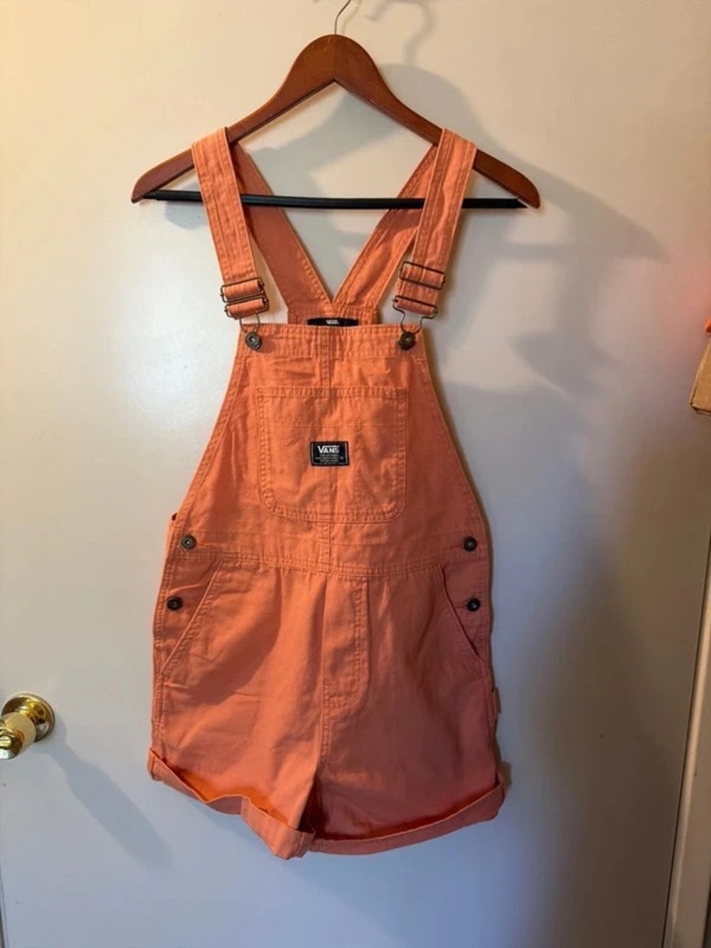 Vans Coral Orange Women's Short Overalls